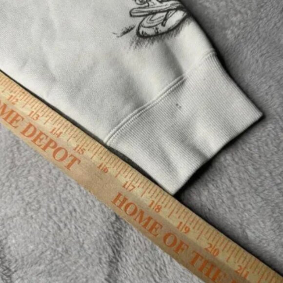 Tokyo Disney Resort ‘Sketches Of Disney’ Sweatshirt Hoodie Size Large Cream - Picture 10 of 12